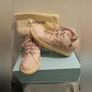 Pale Pink Leather Sneakers – size 41 UNISEX only worn 3 days 1 night